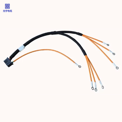 工业设备用新能源采集线束 7Pins工业线束 1.5mm 间距 20AWG O型圈连接器工业电缆